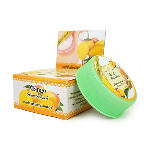 [Rochjana] Mango Toothpaste - Тайская Травяная Зубная Отбеливающая Паста - Манго, 30 гр