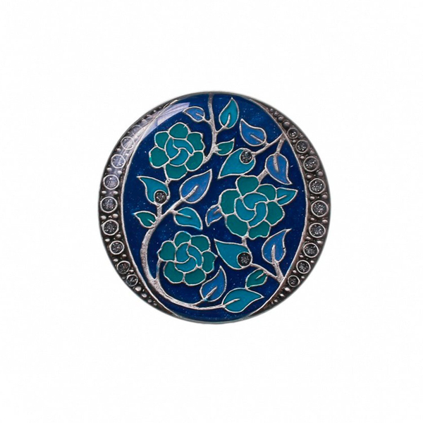 Брошь Clara Bijoux Цветы F77091-1 BL