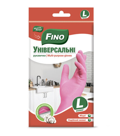 Перчатки латексные Fino Универсальные неопудренные L (1 пара)