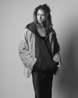Faux Fur Jacket Beige