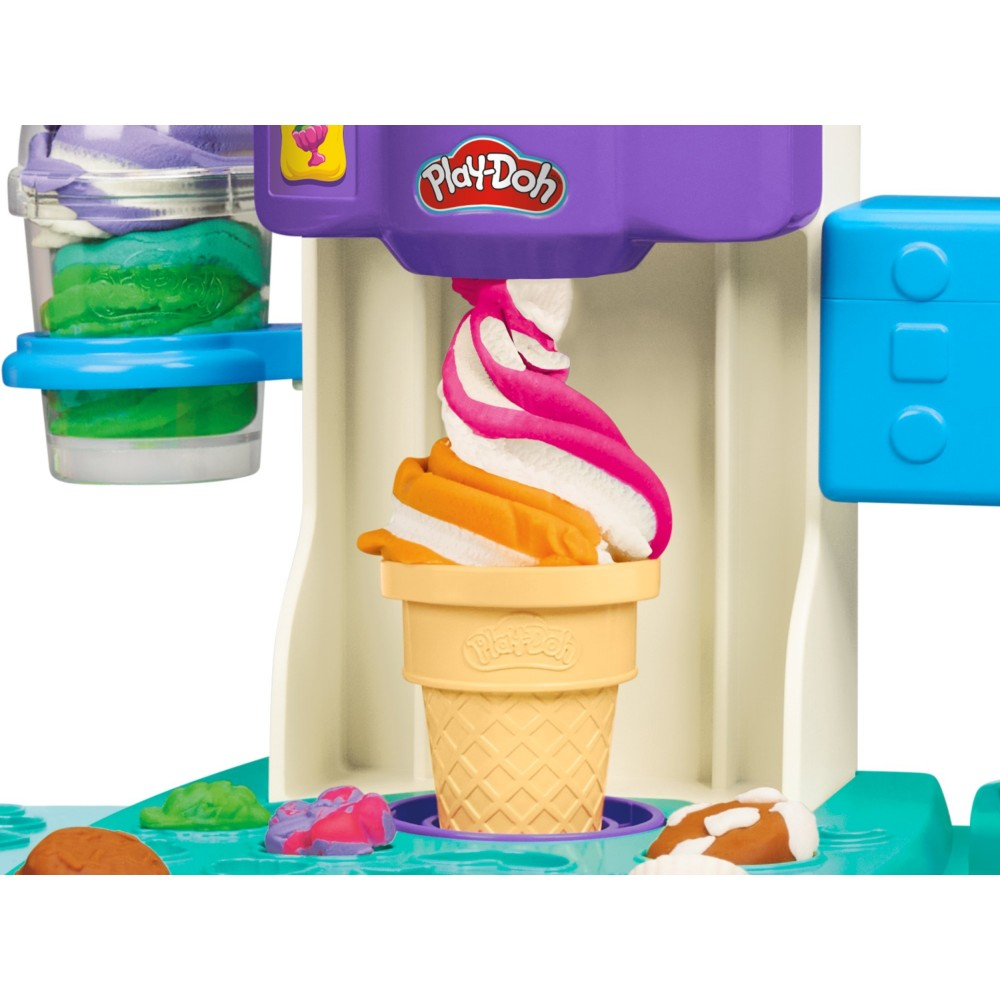 Play-Doh - Ciastolina Леденцовая Лавка Радужные витые мороженое + аксессуары G0028