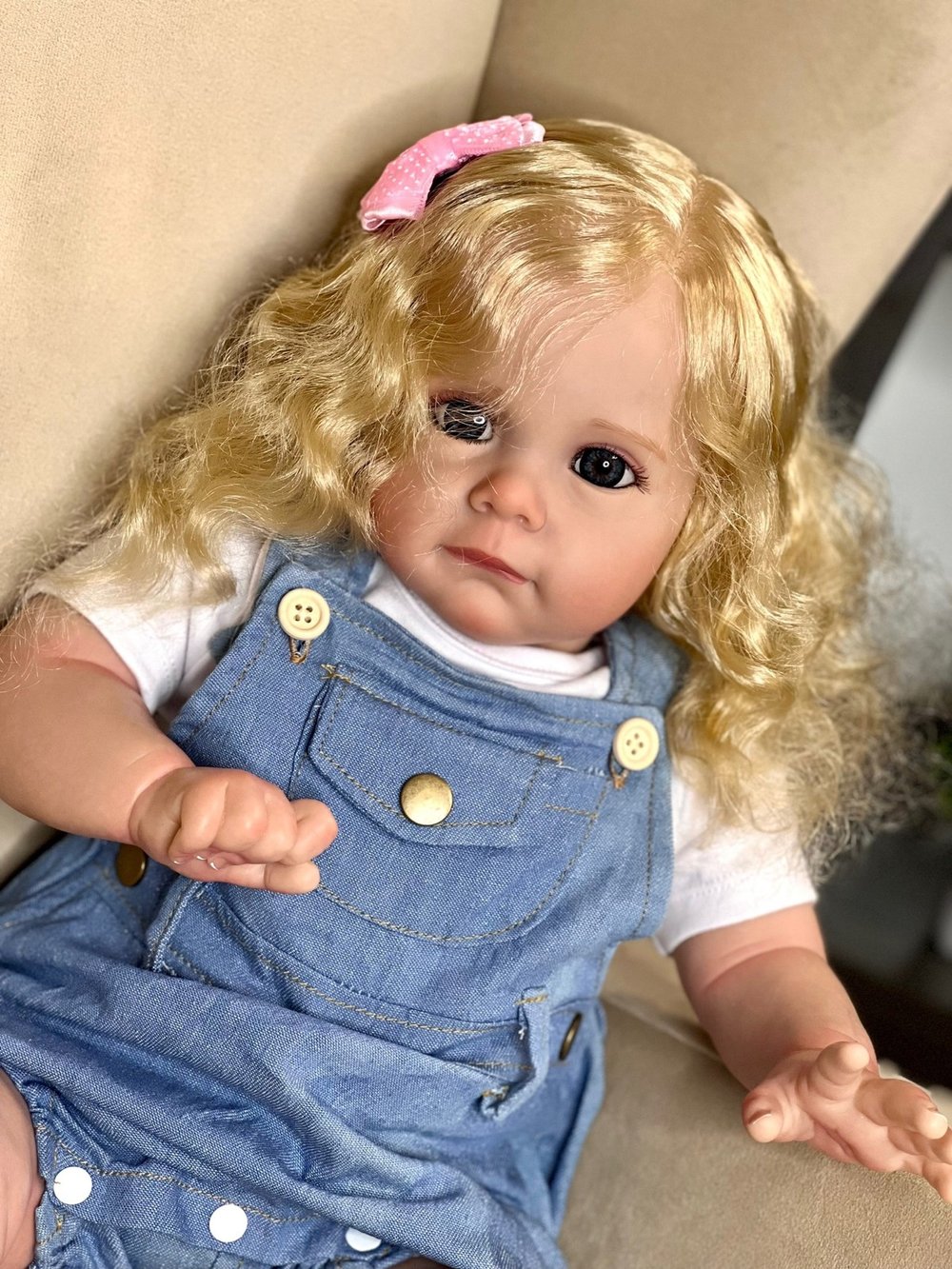 Кукла Реборн мягконабивная 60см в пакете (FA-007)