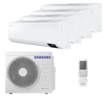 Мультисплит система на 4 комнаты Samsung AJ020TNTDKH/EA x 4 / AJ080TXJ4KH/EA