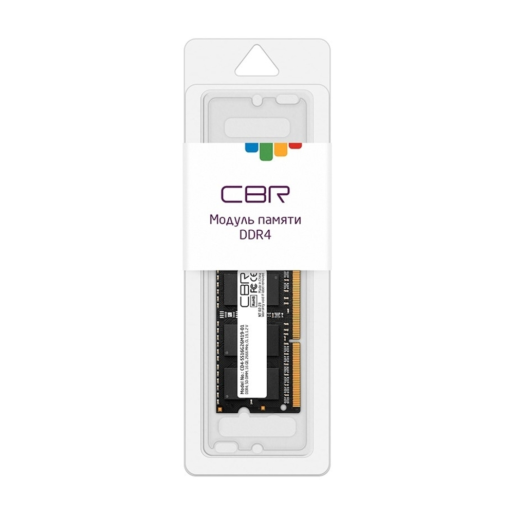 CBR DDR4 SODIMM 16GB CD4-SS16G26M19-01 PC4-21300, 2666MHz, CL19, 1.2V