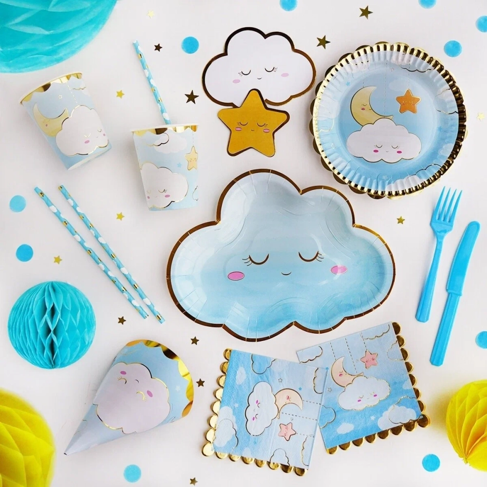 Салфетки «Детские грезы» в голубом цвете, 25 см, 6 шт