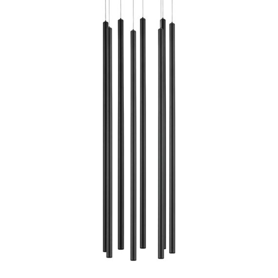 Комплект с подвесной люстрой Lightstar Tubo (574737+747437 (8шт) L8T747437