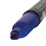 Маркер перманентный (нестираемый) BRAUBERG, СИНИЙ, круглый наконечник, 1,5-3 мм, с клипом, 151630