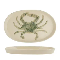 Блюдо овальное 29*18 см h2,5 см Crab Green Frutti di Mare P.L. [1]