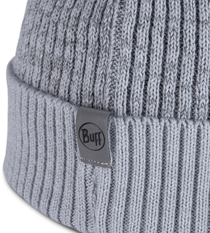 Шапка Buff Merino Active Hat Solid Light Grey Фото 5