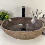 Раковина из речного камня RS-65138 49*33*15 0861