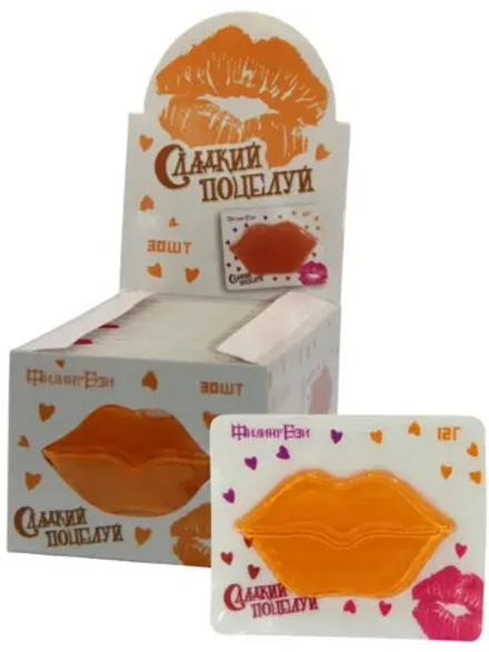 Мармелад "Сладкий поцелуй" со вкусом Апельсина 12 г * 30 шт