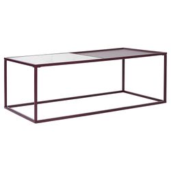 Столик журнальный Mayen, 110х50 см, белый/сливовый