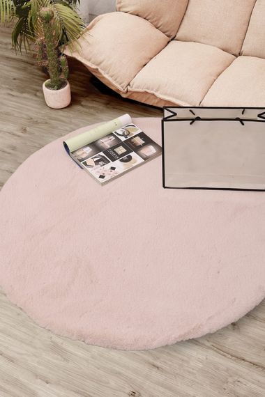 Коврик Плюшевый (св роз) 100х100