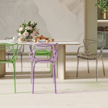 Стул Masters прозрачный сиреневый