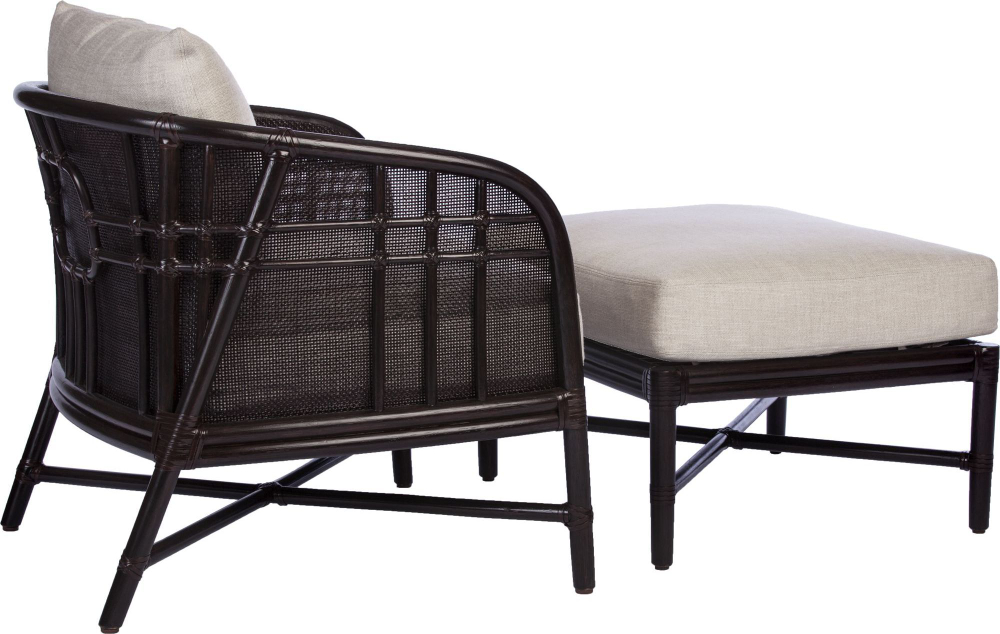 Кресло McGuire Plaid Lounge Chair