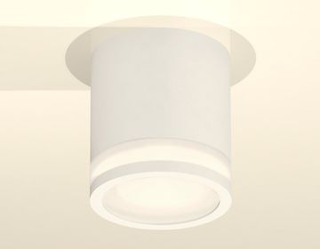 Комплект накладного светильника c акрилом 1*MR16 GU5.3 XS7401041 SWH/FR белый песок/белый матовый(C7401, N7120)DIY System Complects Ambrella