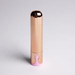 Золотистая перезаряжаемая вибропуля - 9,5 см.