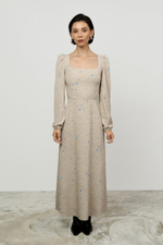 Платье-каре макси