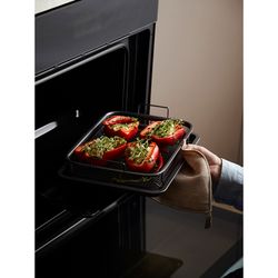 Противень для запекания с решеткой-гриль Roast Masters, 22х30 см, черный