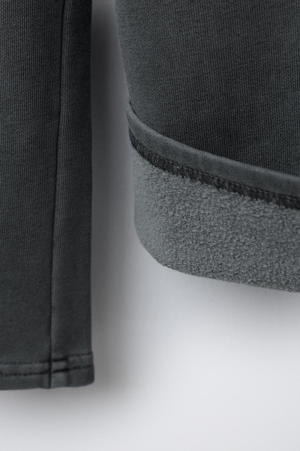 ZARA БРЮКИ WIDE LEG С ЭФФЕКТОМ ПОТЕРТОСТИ, СЕРЫЙ