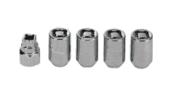 Набор секретных гаек на колесные диски 1/2''RH 5пр. Forsage F-644205