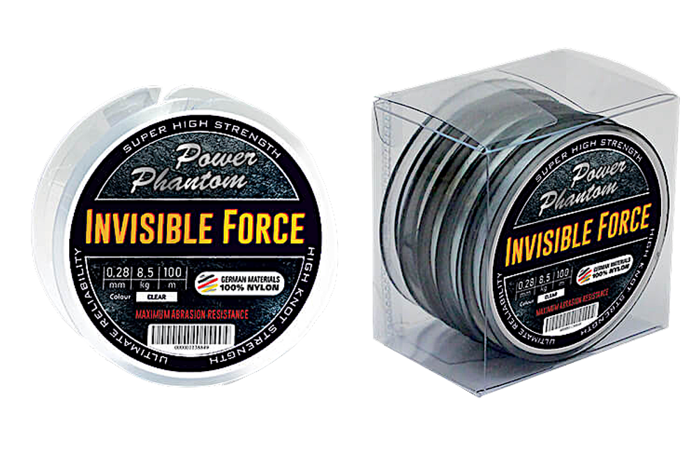Леска Power Phantom Invisible Force 100м 0.16мм 3.6кг Clear