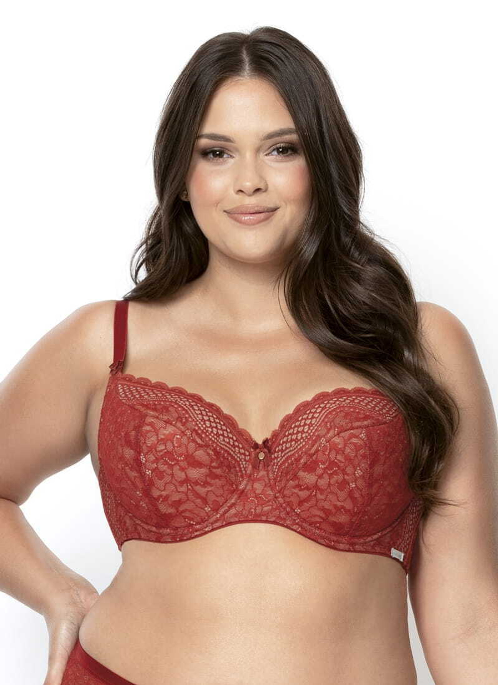 Бюстгальтер Clarisa с чашками на тонком поролоне (Размер: 85B) (Цвет: терракотовый)