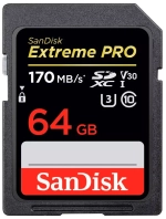 Карта памяти SanDisk Extreme Pro SDXC UHS Class 3 V30 170MB/s 128 GB