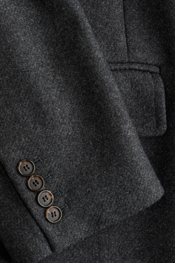 H&M Пальто из смесовой шерсти, темно-серый