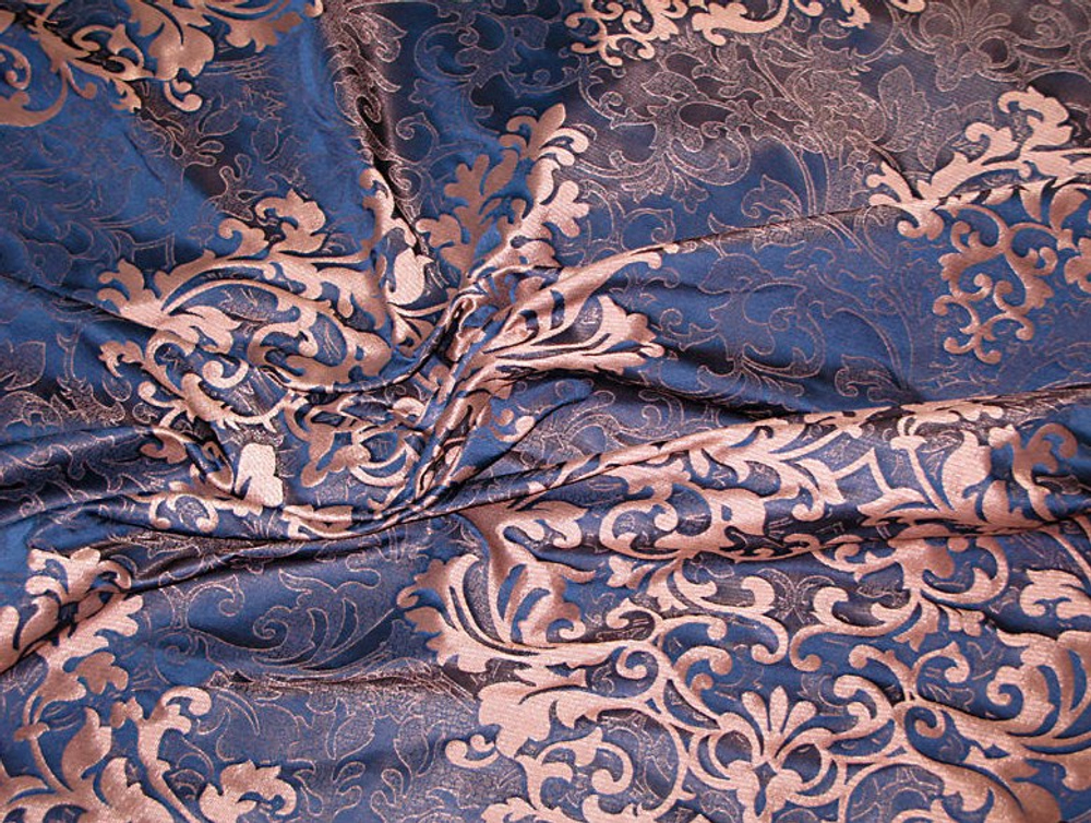 Жаккард Эстель синий