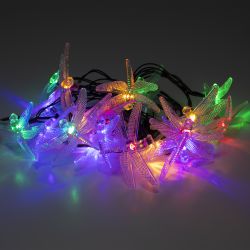 Садовая гирлянда ЭРА ERASF22-16 Стрекоза на солнечной батарее 5,8 м | Садовые декоративные светильники