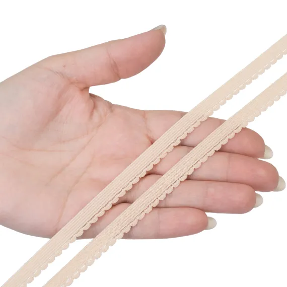 Резинка отделочная бежевая 9 мм (цв. 126), K-191/9