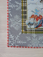 Набор декоративных сервировочных салфеток Свиристель городок (40х40) 2шт