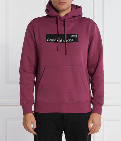 Худи HYPER REAL BOX LOGO CALVIN KLEIN JEANS - фиолетовый(J30J324106)