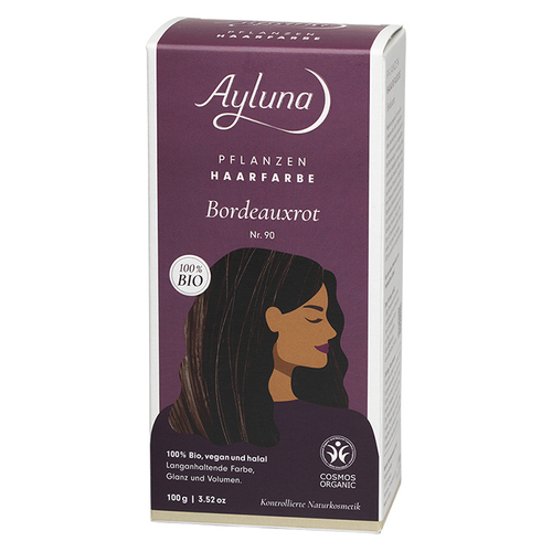 Натуральная краска для волос №90 БОРДО-КРАСНЫЙ Ayluna, 100 гр (срок до 14.12.2025)