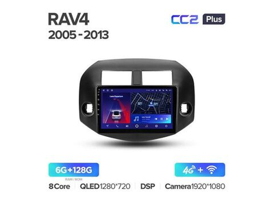Магнитола Teyes CC2 Plus 6-128 Toyota RAV4 3 XA30 2005-2013 10.2"