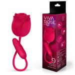 Малиновый двойной вибростимулятор