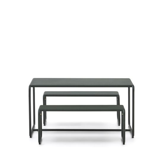 Sotil Детский набор из 2 скамеек и стола из оцинкованной стали