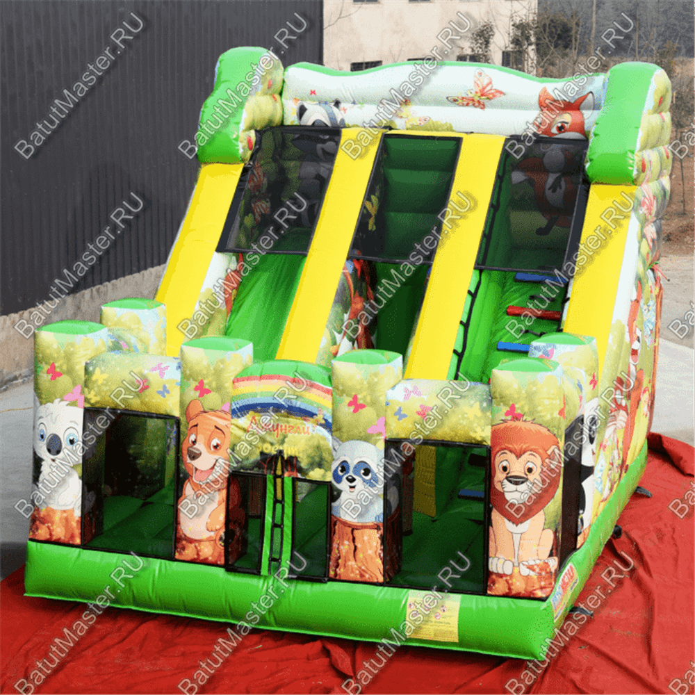 Коммерческий надувной батут "Сафари" 6*5*5 м