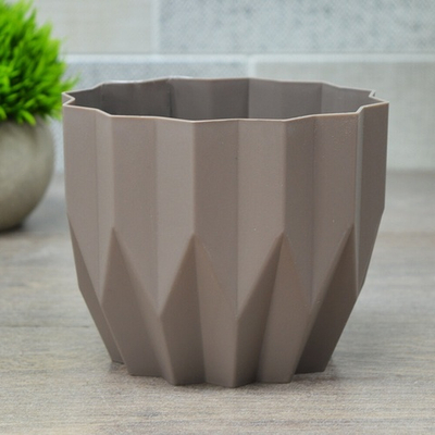 Кашпо Геометрия 0,8л, мокачино