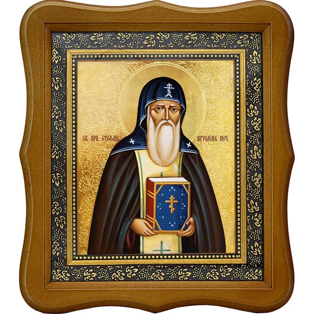 Стефан Печерский Владимиро-Волынский Преподобный. Икона на холсте.