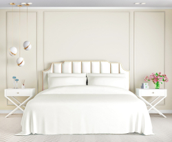 Постельное белье 2 спальное евро Luxe Dream Айвори