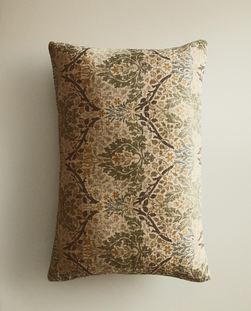 Zara Home наволочка декоративная из хлопка, зелёный, 30x50 см