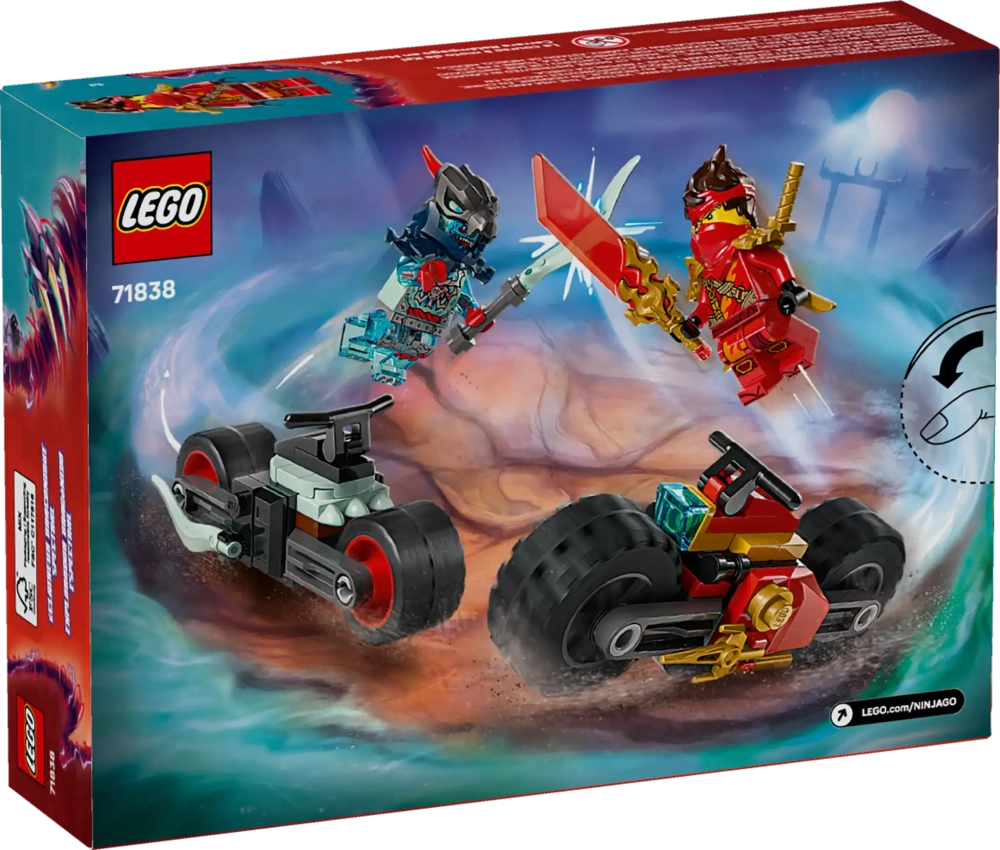 Конструктор LEGO Ninjago 71838 Гонка Кая на мотоцикле на скорость