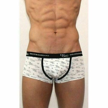 Мужские трусы боксеры белые D&G White Boxer