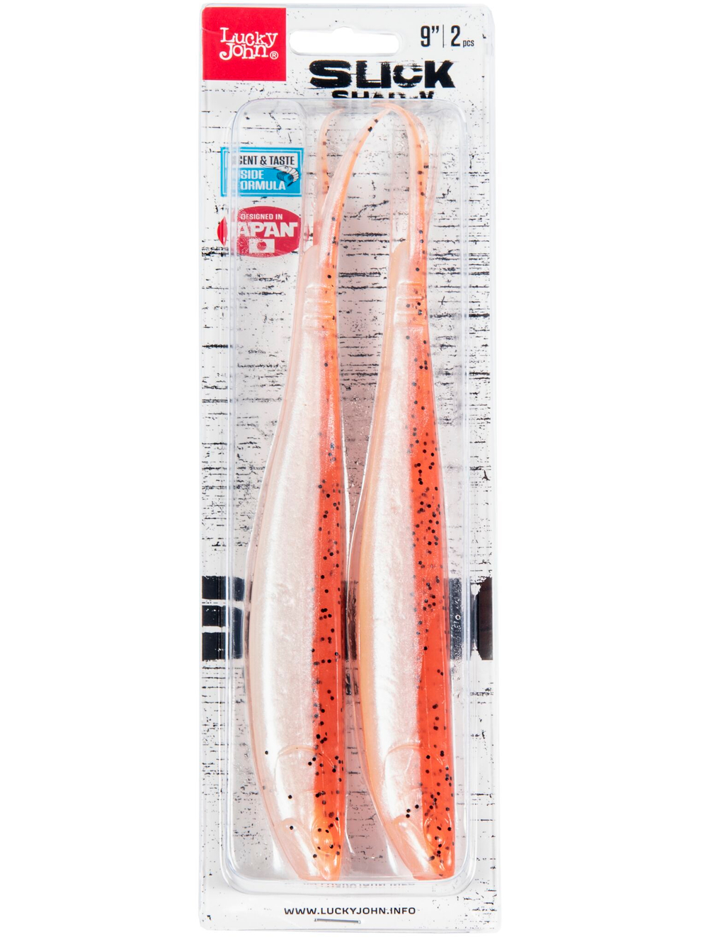 Виброхвост LJ 3D Slick Shad-V 9" (22.7 см), цвет Z21, 2 шт.
