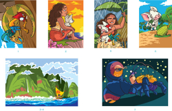 Hachette раскраска по номерам Coloriages au numéro -Раскраски Vaiana