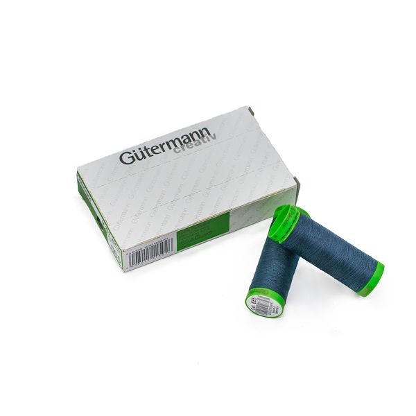 Нитки для тонких тканей Gutermann Extra Fine 150 (200 метров), 5 кат. | 665 сине-черный