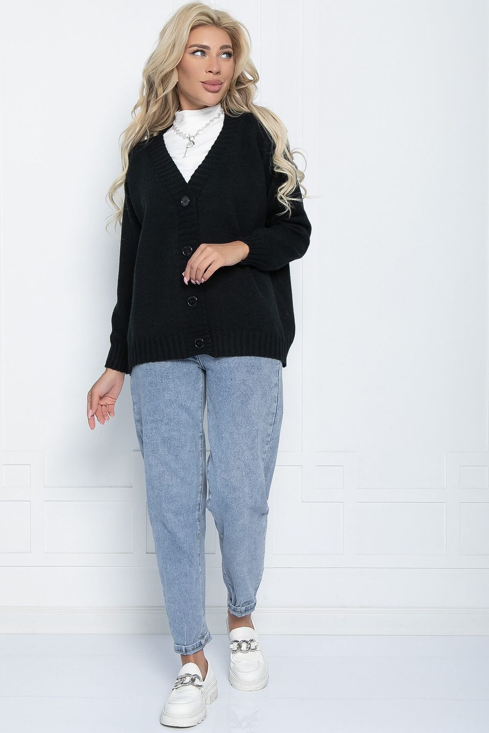 Кардиган Вилла (черный) Б11105 LT Collection