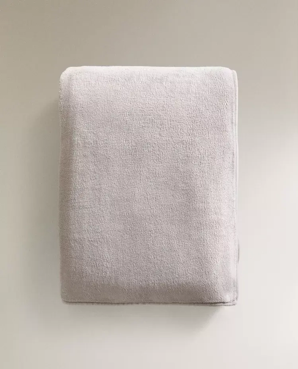 ZARA HOME ПЛЕД ИЗ ФЛИСА, СЕРЫЙ
